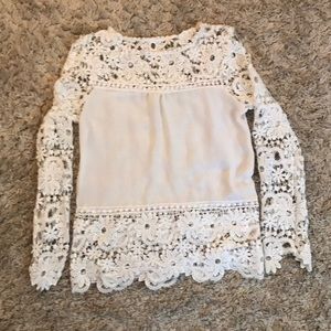 White lace top
